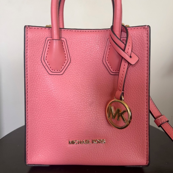 Michael Kors Extra-Small Mercer Pebbled Leather Crossbody Bag - Picture 1 of 1